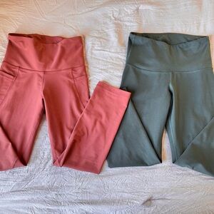 Old Navy Active Pink and Green Leggings Size XS
